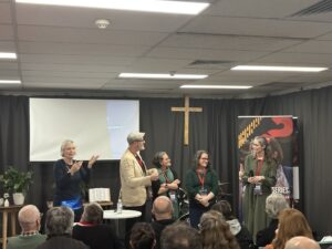 Skip Smith from Alpha Australia interviewing Anne Horton, Rebecca Thurrowgood, and Amy Cruickshanks